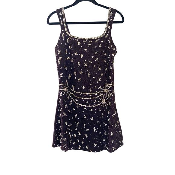 NWT Clio Peppiatt Wren Embellished Mini Dress - Jelly sz XXL